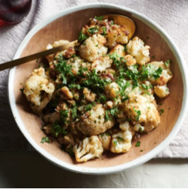 Roasted Cauliflower with Walnut Dressing – vomFASS Madison University Avenue