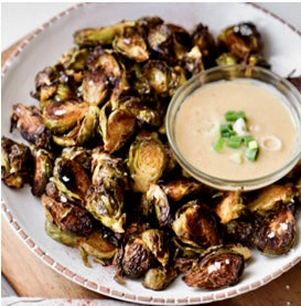 Crispy Brussels with Peanut Miso Sauce – vomFASS Madison University Avenue