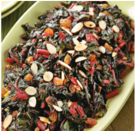 Swiss Chard with Raisins and Almonds – vomFASS Madison University Avenue