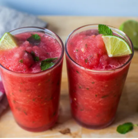 Icy-Spicy Watermelon Slushies