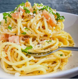 Smoked Salmon Carbonara