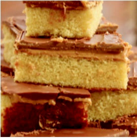 Chocolate Peanut Butter Cake Squares