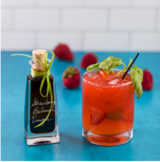 Strawberry Basil G&T Cocktail