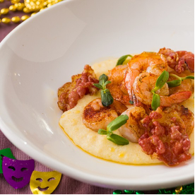 Mardi Gras Shrimp & Grits