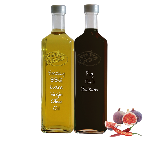 Perfect Oil & Vinegar Gift Sets - Smoky BBQ & Fig Chili - 250ml